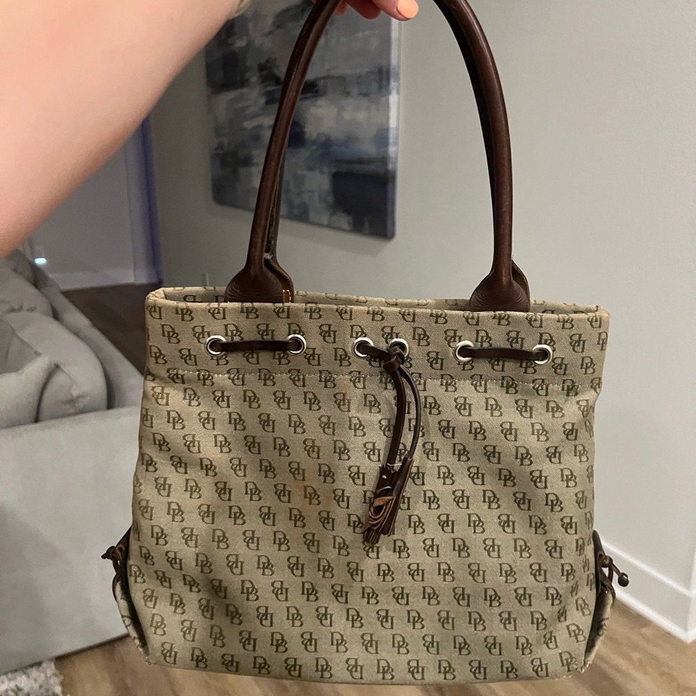 Dooney & Bourke Tan Signature Tote Bag